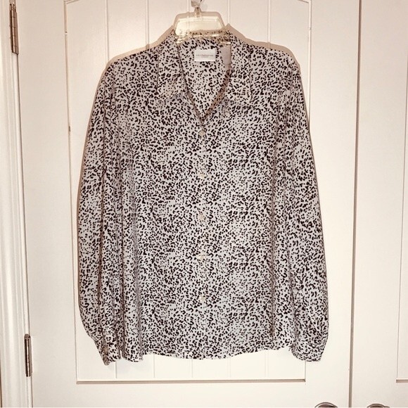 Liz Claiborne LizSport Animal Print Blouse - Picture 2 of 8